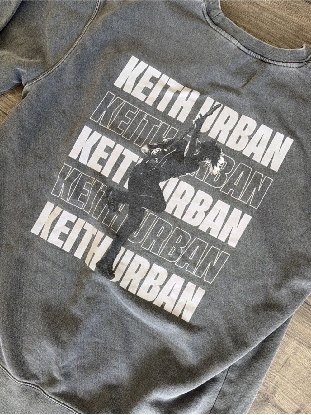 Keith Urban Graphic Pullover Sweatshirt - Washed Gray